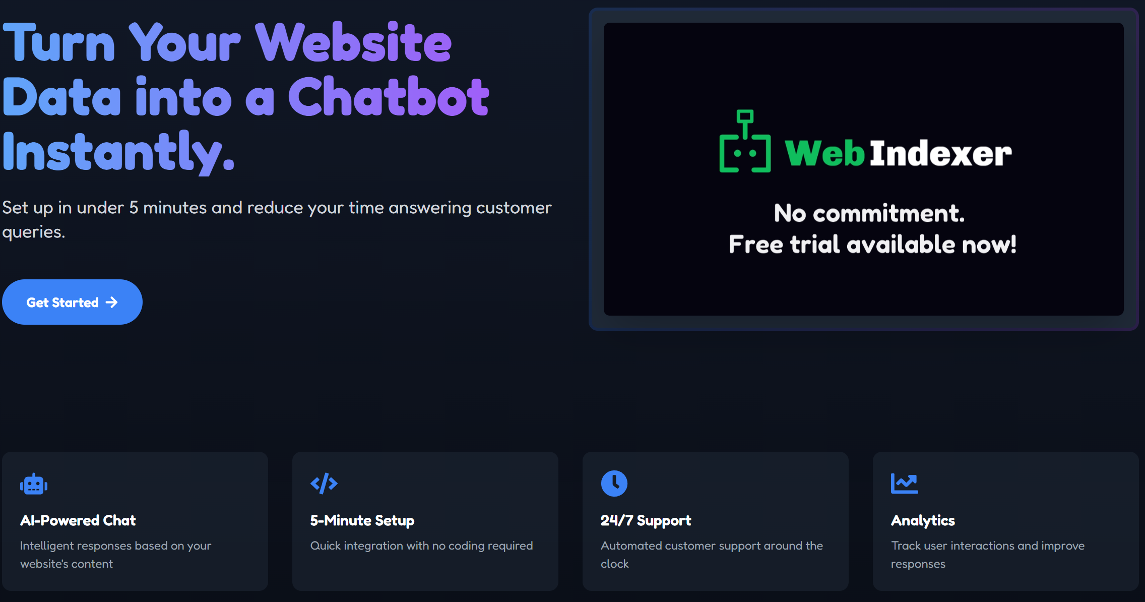 Commercialized Web Indexer